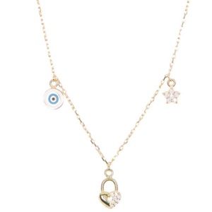 ARGENTO VIVO STERLING SILVER 18k gold plated devil eye